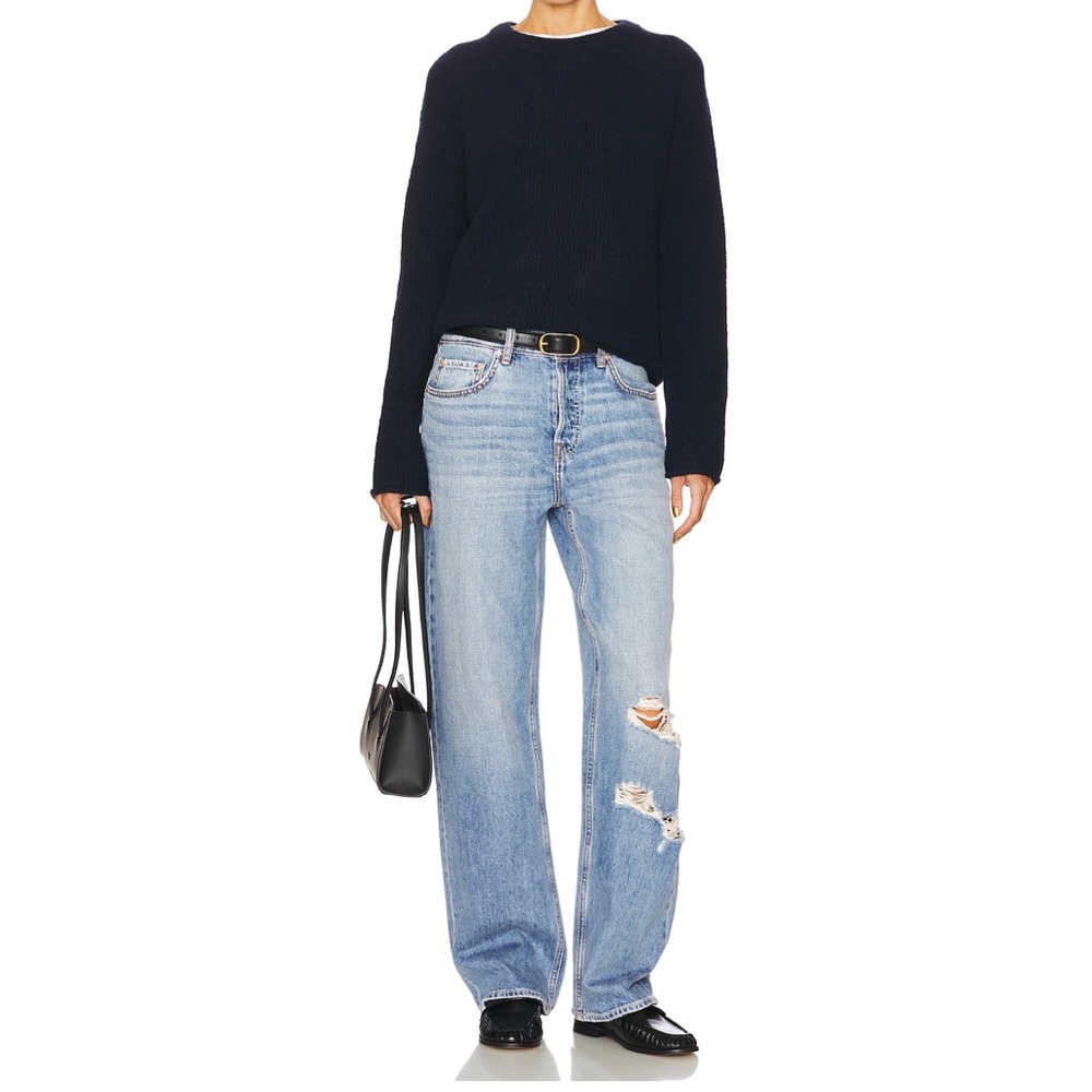 GRLFRND Bella Low Rise Boyfriend Jeans - Blue